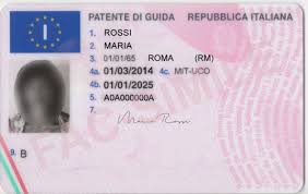 Italy driving license